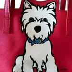 MARC TETRO Westie Dog Mini Tote Everyday Crossbody Versatile Red Bag Photo 1