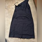 Vince  One Shoulder Little black dress lbd cotton size small Photo 2