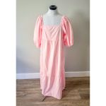 Zanzea Bridgeton Vibes Pale Pink Peasant Maxi Dress Photo 4