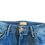 Mother Denim High Waisted Looker Ankle Fray Hey Sun Wash Raw Hem Size 25 Women's Blue Photo 5