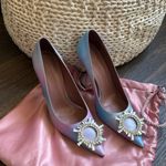 Amina Muaddi  - Fairy Tale begum brooch pointed toe Photo 0