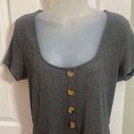 JustFab Rib Knit Short Sleeve Dress Photo 3