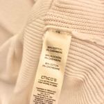 Chico's Chico’s Zenergy Cashmere Directional Laceup Tunic Sweater Ecru White 1 Photo 4