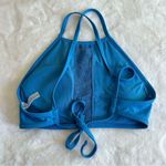 Aerie  Blue High Neck Swimsuit Top Women's Size Large Photo 6