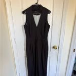 Wildfang The Empower High Waist V Neck Jumpsuit in Black Size 10 Photo 7