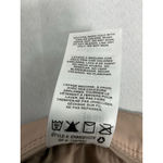 Womans Kensie Jeans Faux Leather Straight Leg Pants 12/31 Nude Zip Button Close Tan Photo 4