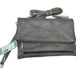 Urban Expression Urban Expressions Women's‎ Megie Multi Compartment Crossbody Bag Gray Vegan Nwt Photo 0
