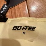 Bo+Tee  Women's Long Sleeve Cropped Top Yellow Size M Casual Spring Photo 5