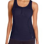 Betsey Johnson Performance Zip Front Racerback Tank Top Size Medium Photo 0