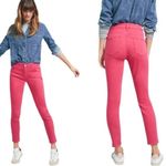 Pilcro and the Letterpress Pilcro Anthropologie Mid-Rise Pink Skinny Jeans Barbie Valentine's Holiday 31 Photo 2