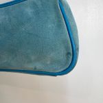 Juicy Couture Vintage Y2K  Baguette Shoulder Bag Blue Leather Mini Heart Charm Photo 8