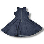 Dress Size 6 Gap Denim Dress Gap Fit And Flare Dress Sleeveless A-line Dress Photo 3
