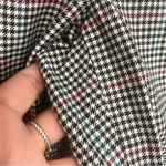 Talbots  Womens Pants Black Cream Houndstooth Plaid Hampshire Ankle Size 10P Photo 7