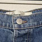 Reformation Cynthia High Rise Straight Long Jeans 31x30 Blue Denim Button Fly Photo 2
