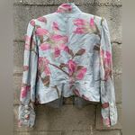Armani Collezioni Vintage Floral Blazer Size 8 Dusty Blue and Rose colored Photo 3