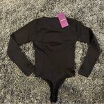 🍒NWT HEY SHAPE BLACK LONG SLEEVE SQUARE NECK BODYSUIT🍒 Photo 2