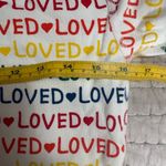 Hanna Andersson Multicolor 'Loved' Pajama Set Top Small Bottoms XS EUC Red Photo 3