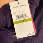 Vince Camuto Tie Front Plum Purple Halter One Piece Swimsuit Size 14 Photo 10