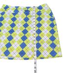 Jofit Skort Yellow Blue Short Lined Skirt Argyle Golf Tennis Athletic Large Photo 6