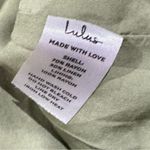 Lulus NEW Lulu’s Light Green Overlapping Linen Blend Mini Skort Women’s Large Photo 2