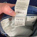 AMO Ace Starboard W/ Destroyed Look Highrise Light Wash Cropped Jeans Size 26 Blue Photo 5