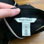 White House | Black Market White House Black Market Peplum Jacket Womens 00 Black White Full Zip Contrast Photo 4