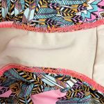 Mara Hoffman Swim One Piece Swimsuit Size Small Pink Feather Print Cutout Back Photo 9