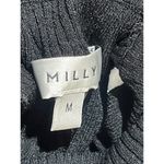 Milly Racer-Stripe Knit Turtleneck Sweater Top in Black Medium Womens Photo 7