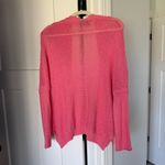 Wooden Ships Wooden Ship Open Knit Pink Open-Front Sweater Photo 3