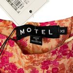 Motel  Wildflower Mini Skirt Gaelle Size‎ XS Orange Pink Floral Womens 26X16.5 Photo 4