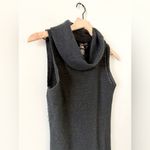 BCBGMAXAZRIA BCBG Cashmere Blend Sleeveless Cowl Neck in Black with Metallic Accent- Size M Photo 1