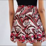 Anthropologie Floral Print Ruffle Mini Skirt Photo 2