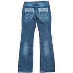 INC Jeans Womens 4 Boot Leg Bootcut Rhinestones Bling Pockets Regular Fit Blue Photo 1