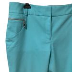 Chaus New York Aqua Trousers with Button Accent Brand New With Tag. Size 10 Blue Photo 1