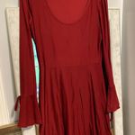 Derek Heart Red Long Sleeve Dress Photo 0