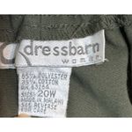 Dressbarn Women's Green Elastic Waist Polyester/Cotton Blend Pants, 20W Photo 4