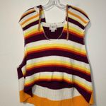 BDG Reid Hooded Sweater Vest Size XS Knit Cropped Oversized Beach Boho Photo 2