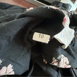 Ulla Johnson  Floral Tank Top Blouse Black Pink Size 10 Photo 5