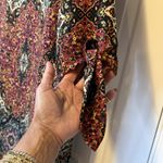 Bebop Dress Tunic Mini Retro 70s Boho Hippie XL Multicolor 3/4 Sleeve Tie # Photo 4