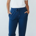 Brunello Cucinelli 100% Cashmere Monili Drawstring Jogger Pants in Blue Photo 0