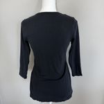 Tryst Vintage  Y2K Woman’s Top Black Sz M 3/4 Sleeve V-neck Whimsigoth Celestial Photo 6