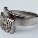 Charming Women's Silver CZ Ring With Wrap Around Design, Size 8 Photo 6