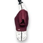 Hollister M Maroon Wool Blend Sweater Cropped Knit Boat Neck Short Sleeve Top Photo 4
