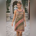 Free People  Pretty Young Thing Patchwork Shift Lined Dress Size 4 Photo 12