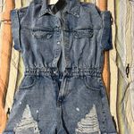 idem Ditto Boutique Blue Jean Romper Photo 0