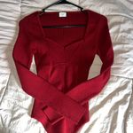 Abercrombie & Fitch Abercrombie Long Sleeve Sweater Sweetheart Bodysuit Photo 0