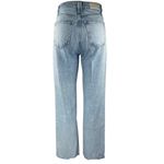 ZARA  Women's Blue Light Wash Mid Rise Relaxed Loose Straight Leg Jeans Size 0 Photo 2