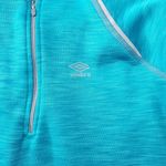 Umbro  Teal Fleece Quarter-Zip Size Small With Thumb Holes Photo 2