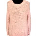 eyelash boat neck, super soft Cozy Pink Sweater by Rhapsody large loop Photo 0