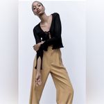 ZARA Tan Chinos Relaxed Fit Lightweight Photo 2